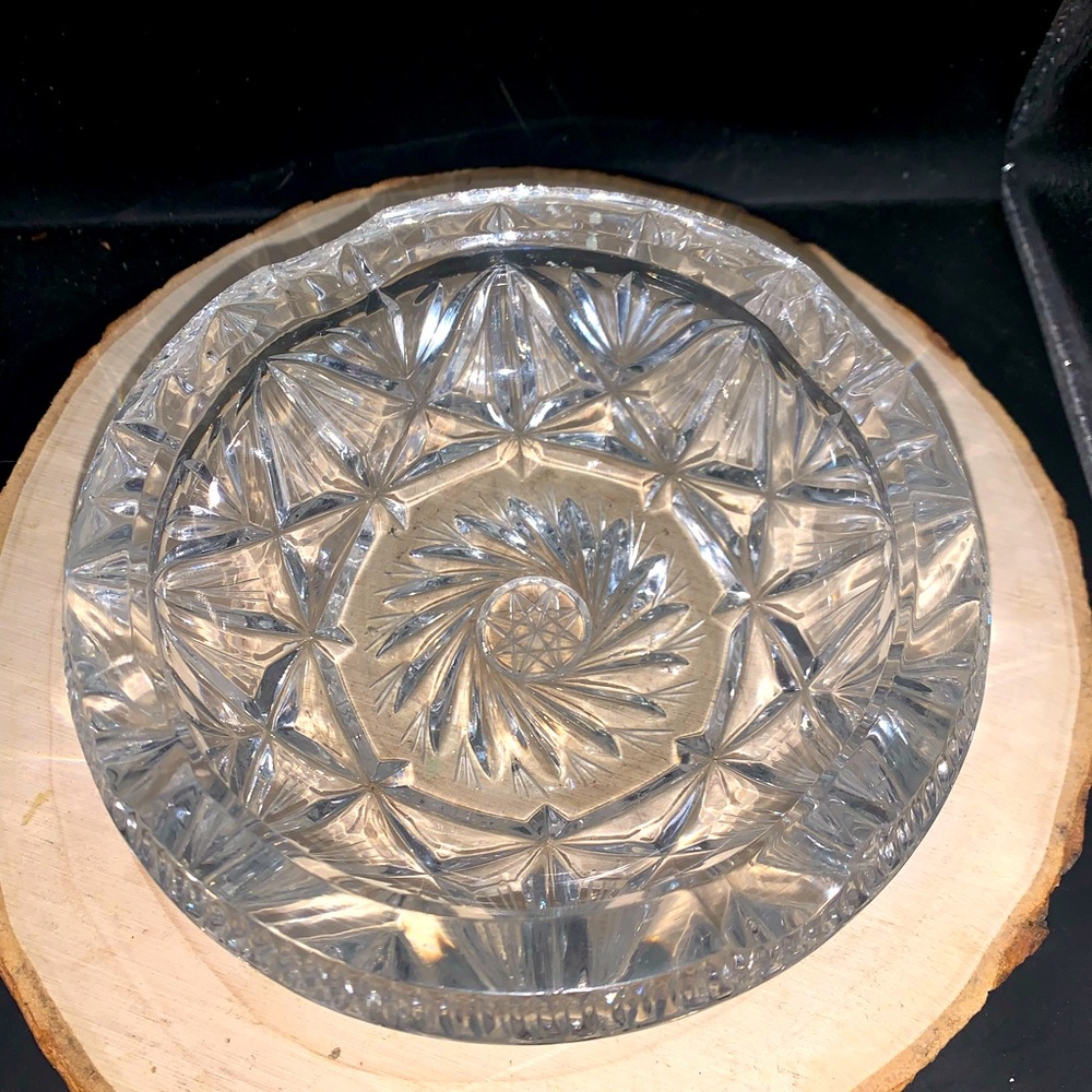 Beautiful Cut Crystal Ashtray